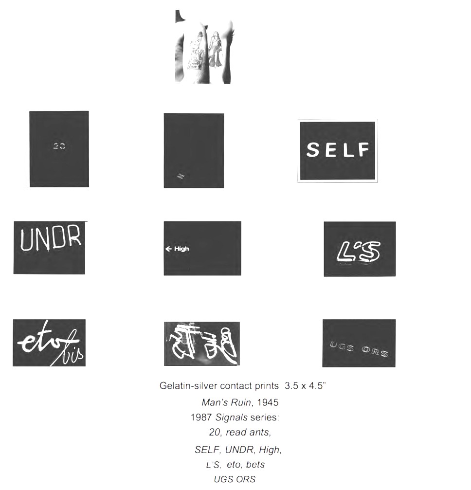John Gutmann - Gelatin-silver contact prints "Man's Ruin" and "Signals" series